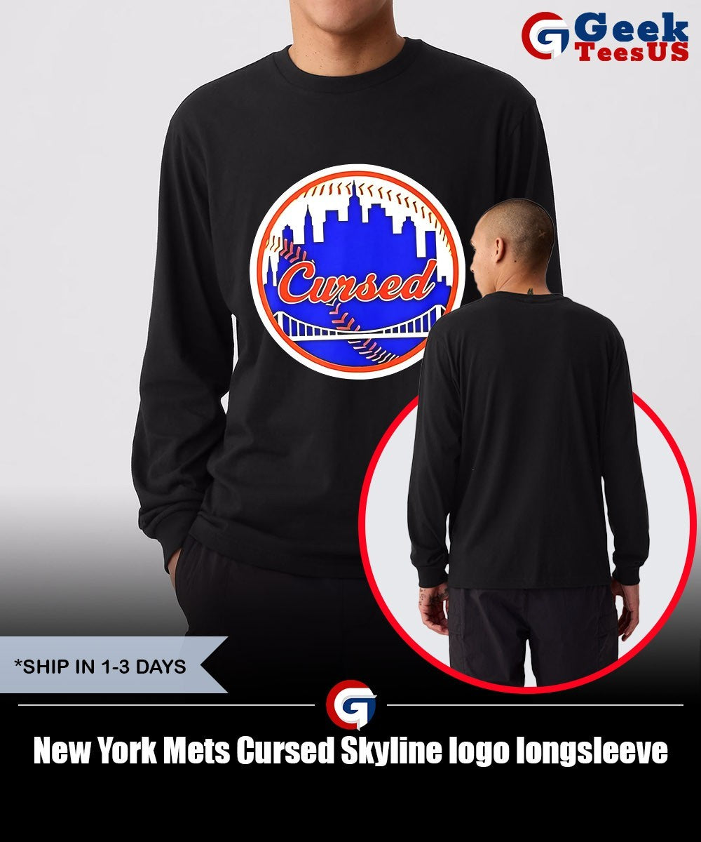 New York Mets Cursed Skyline logo shirt