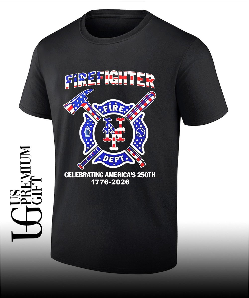 New York Mets X Firefighter Fire Dept Celebrating America’s 250th 1776-2026 shirt