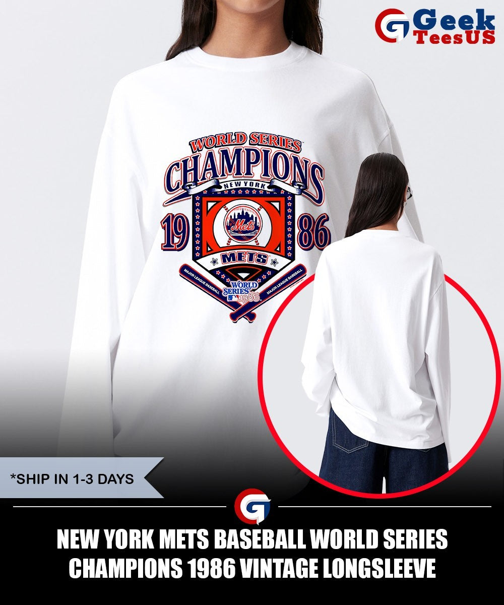 New York Mets baseball World Series Champions 1986 vintage shirt