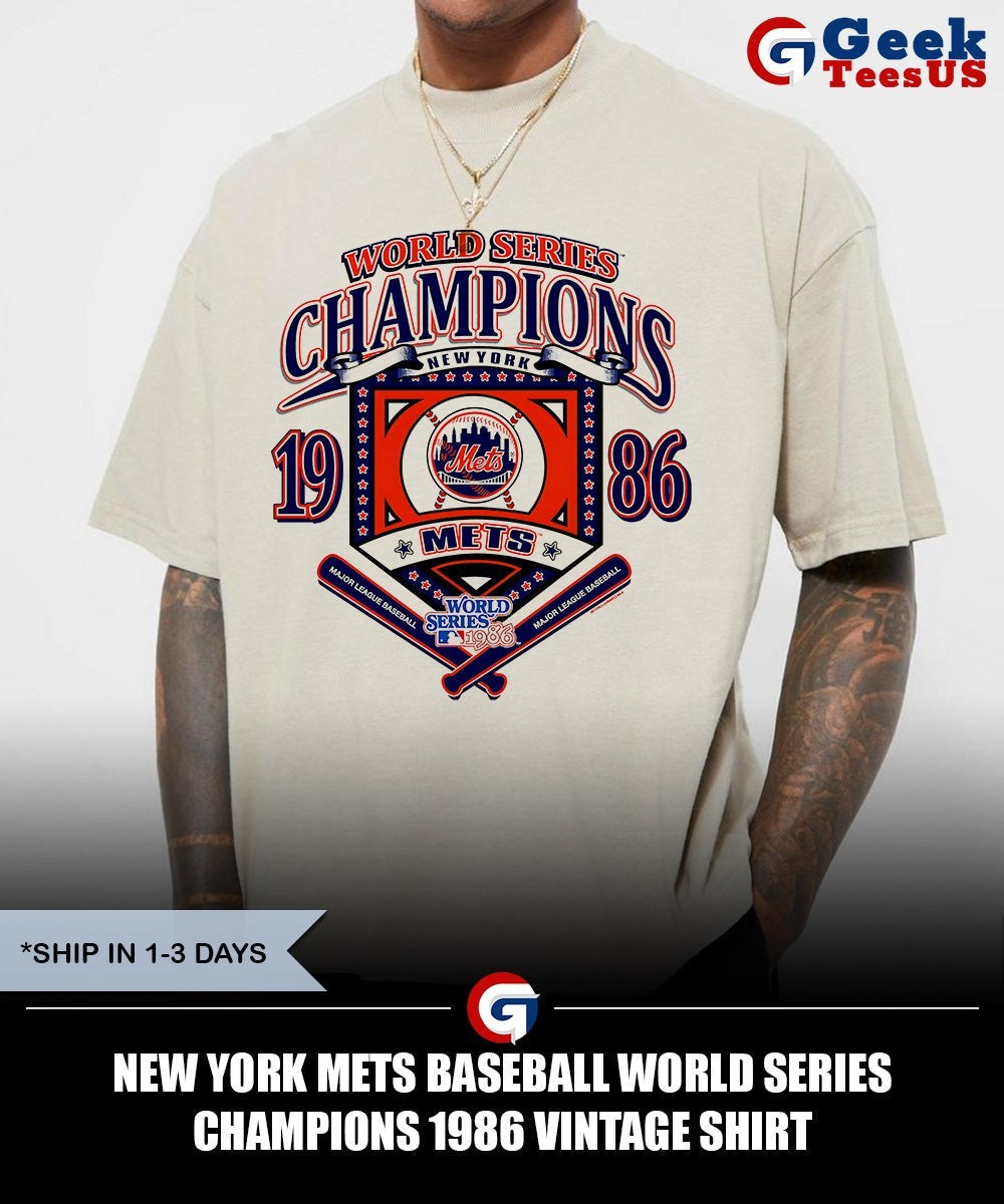 New York Mets baseball World Series Champions 1986 vintage shirt