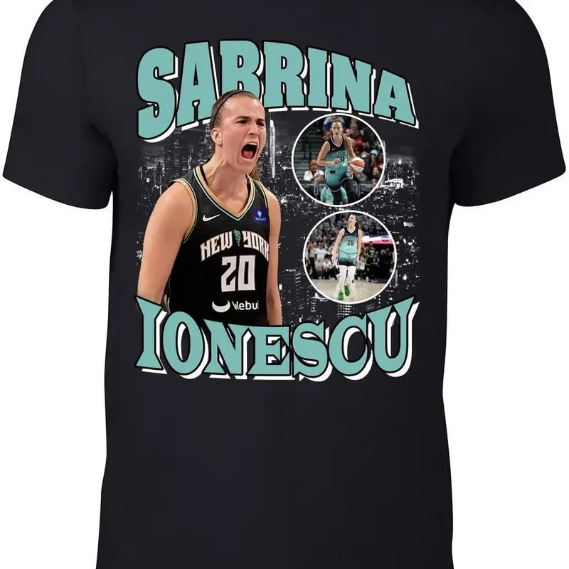 New York Sabrina Ionescu Bootleg Style T-Shirt Hoodie, Sweatshirt | HypeDripTees.com