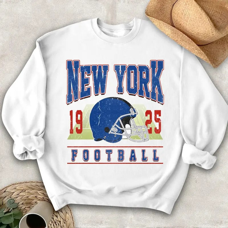 New York Vintage Style Sweatshirt,New York Football Crewneck,NY Giant Sweatshirt,New York Football Tshirt,New York Fan...