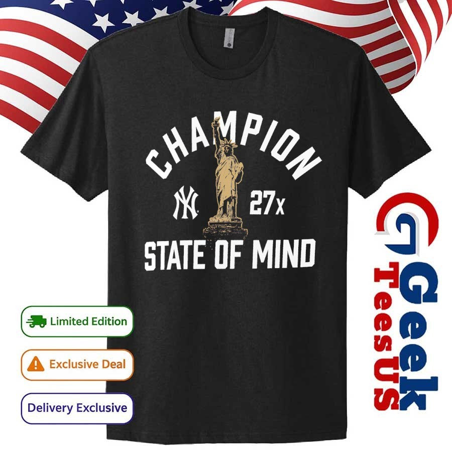 New York Yankees MLB 27X Champion States Of Mind shirt