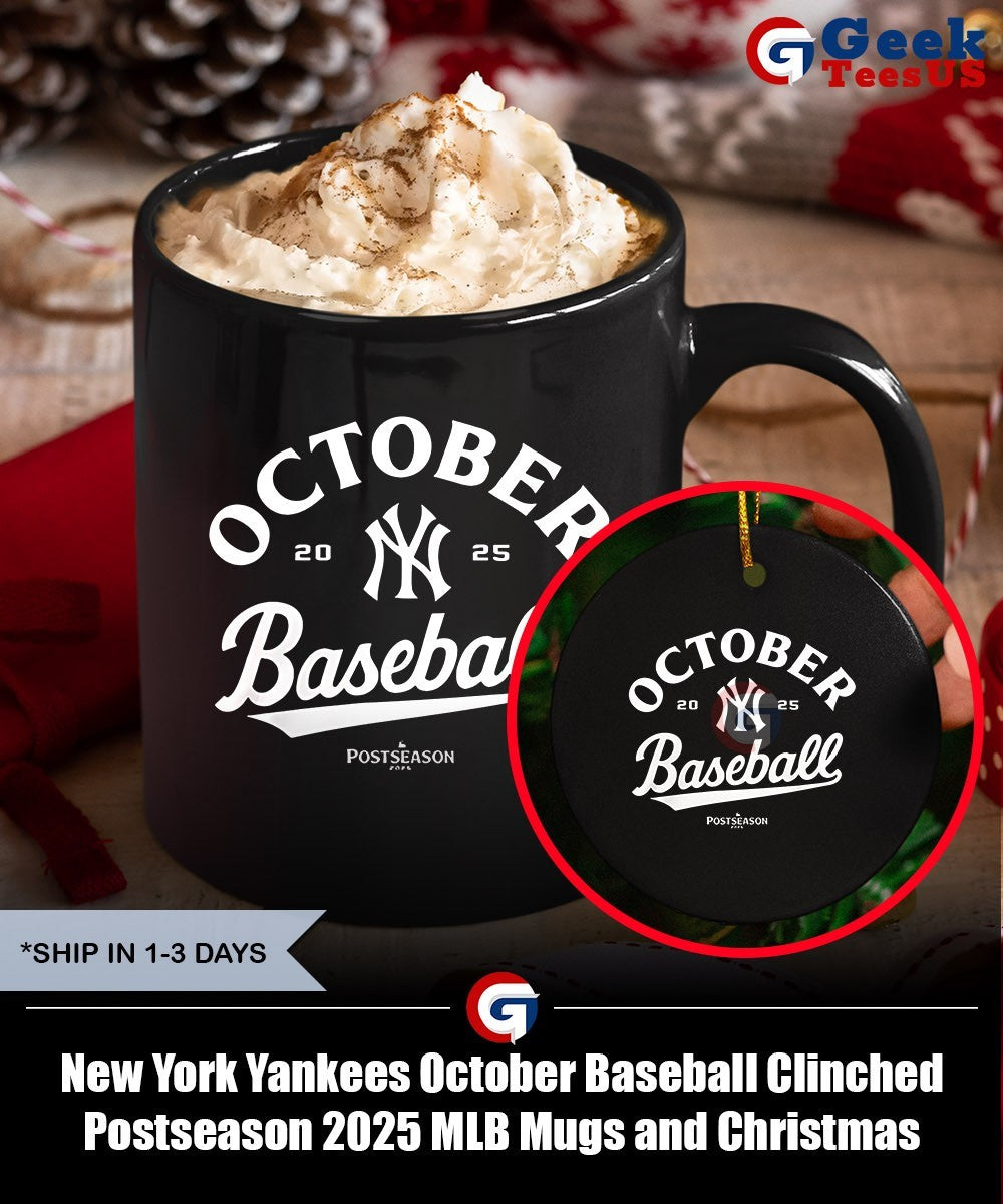 New York Yankees October Baseball Clinched Postseason 2025 MLB shirt