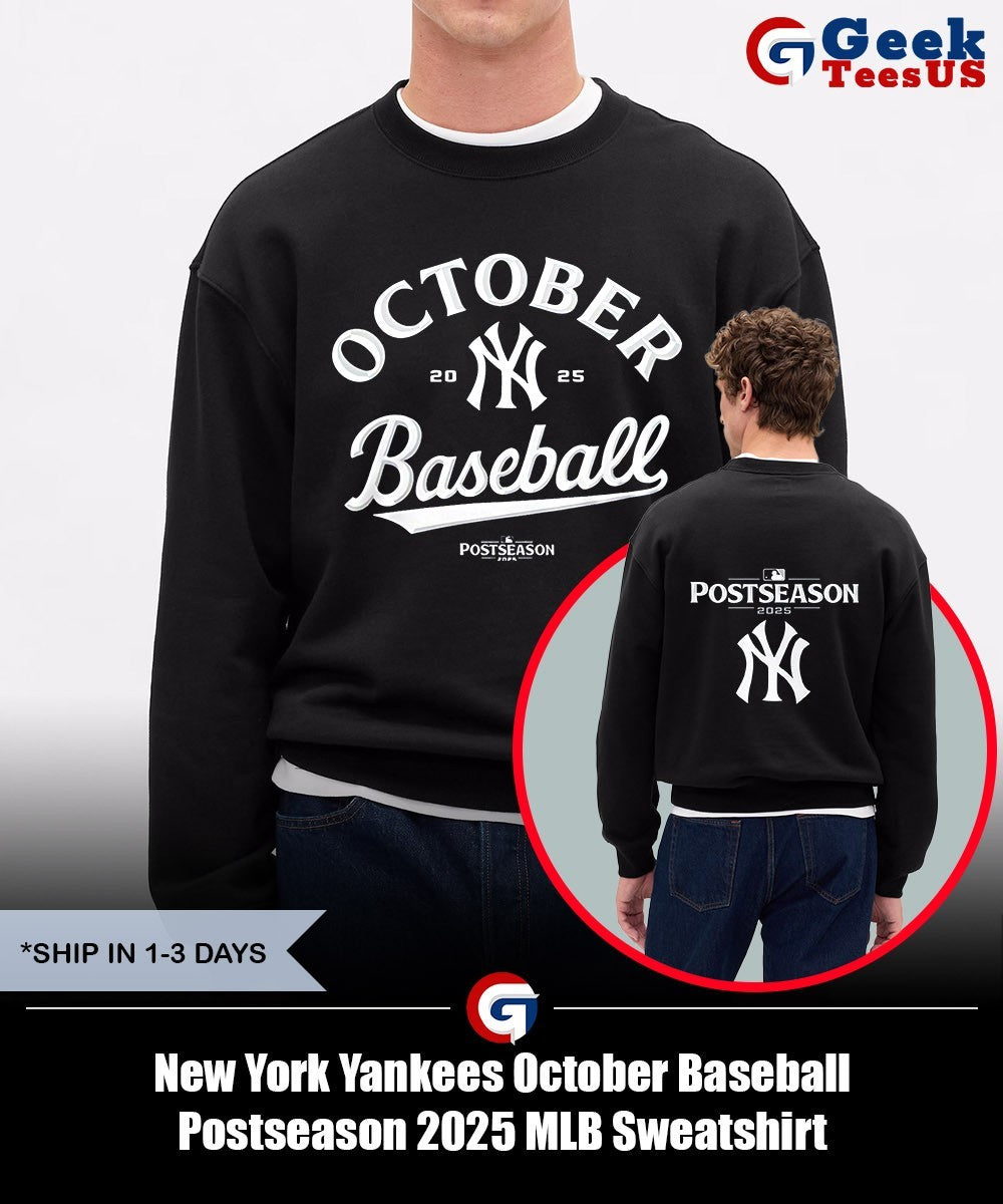 New York Yankees October Baseball Postseason 2025 MLB shirt