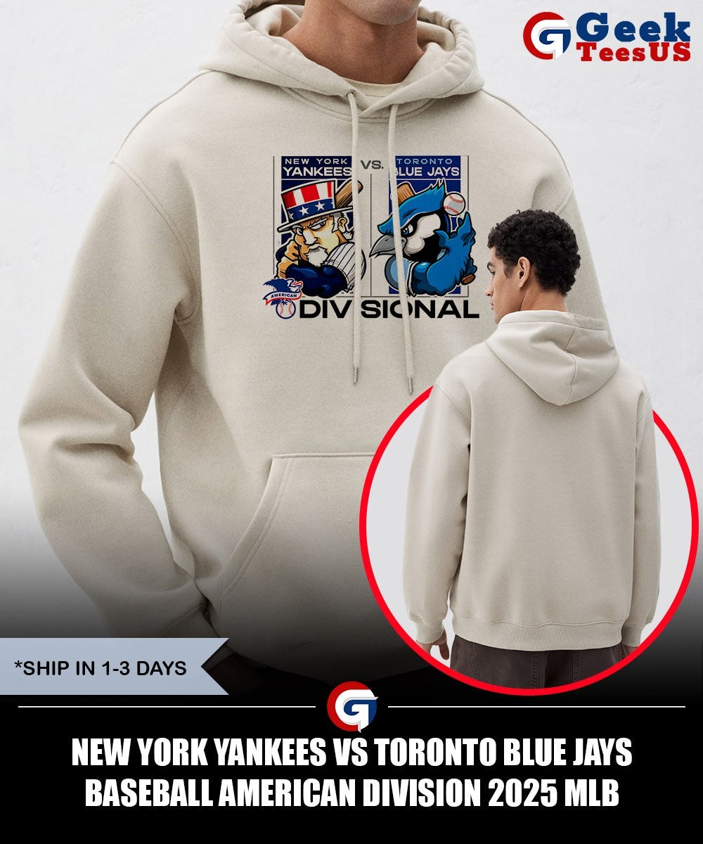 New York Yankees vs Toronto Blue Jays baseball American Division 2025 MLB mascot shirt
