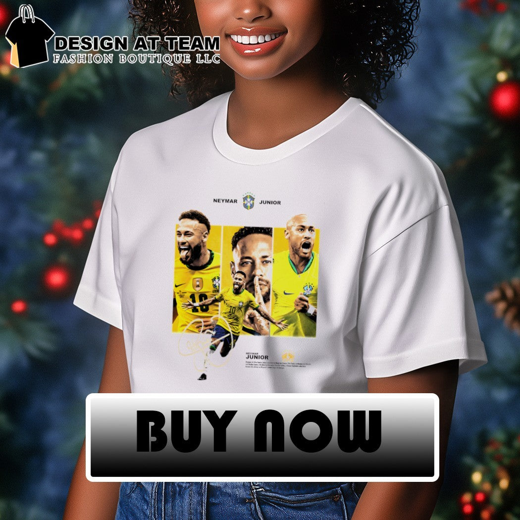 Neymar Junior Brazil Soccer National Team World Cup 2026 graphic signature shirt