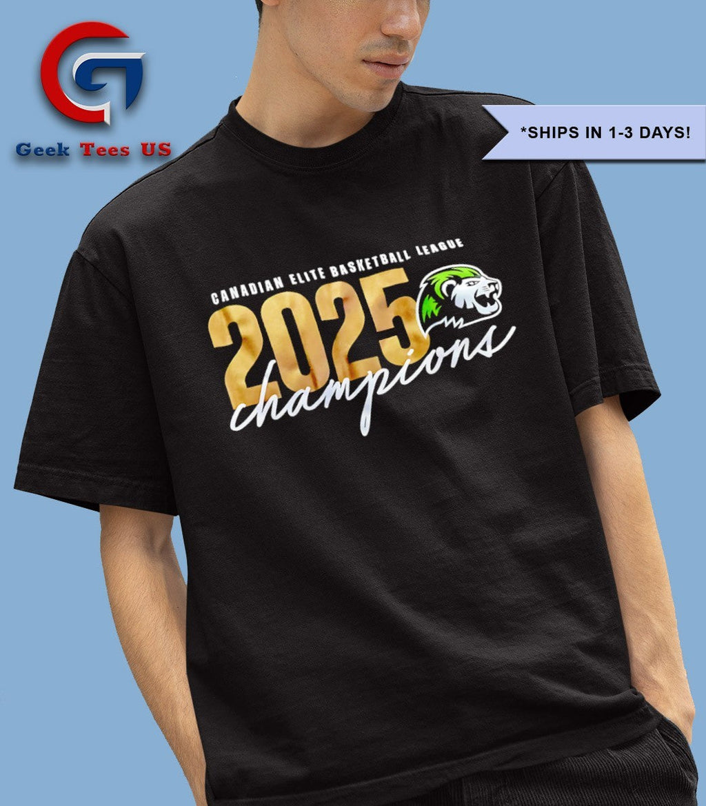 Niagara River Lions Canadian Elite basketball League 2025 Champions shirt
