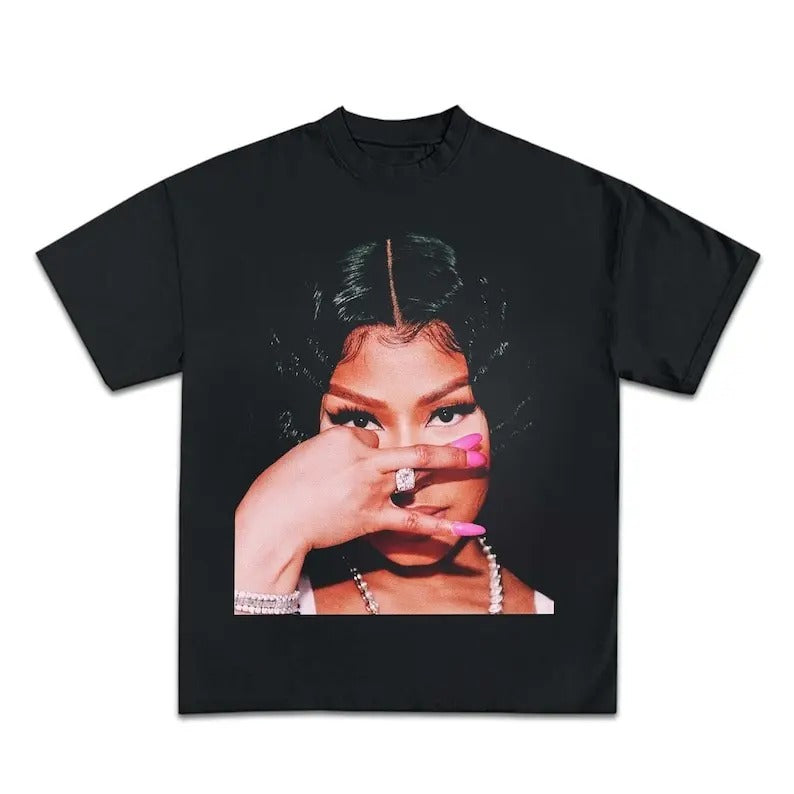 Nic.ki Minajj Tee T-Shirt, T-Shirt 90s Vintage Bootleg Unisex Rap T-Shirt Vintage tee. Casual Classic Hoodie, Sweatshirt