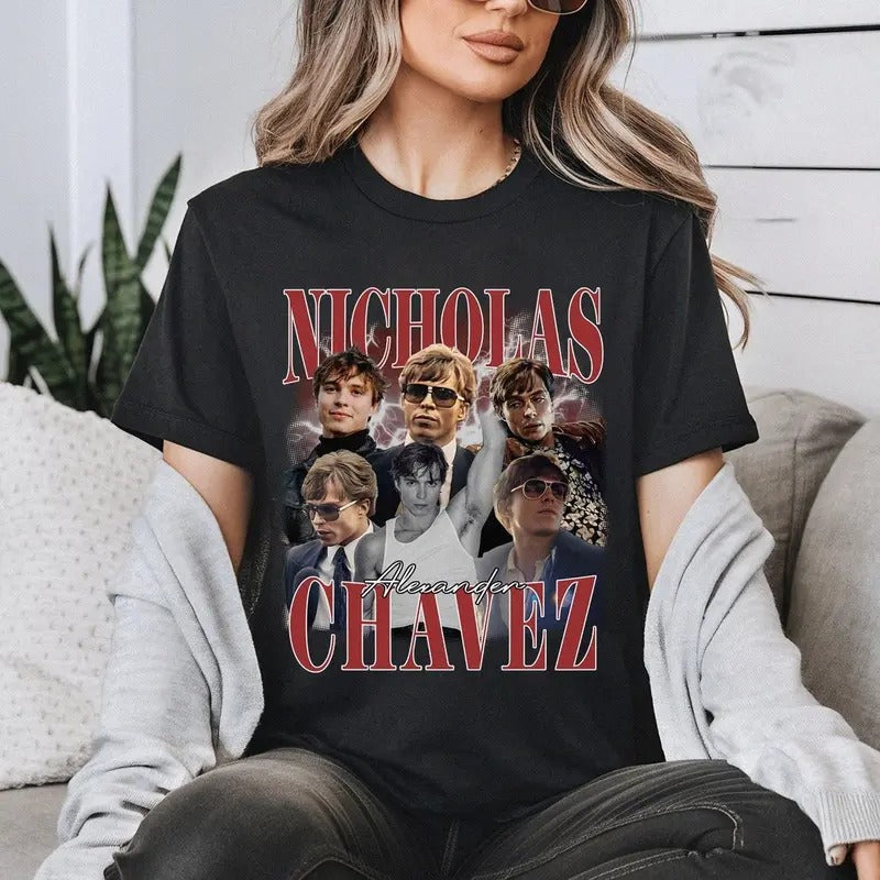 Nicholas Chavez Shirt, Nicholas Alexander Chavez Retro Shirt, Menendez Brothers Shirt, Cooper Koch Shirt Cotton Menswear...