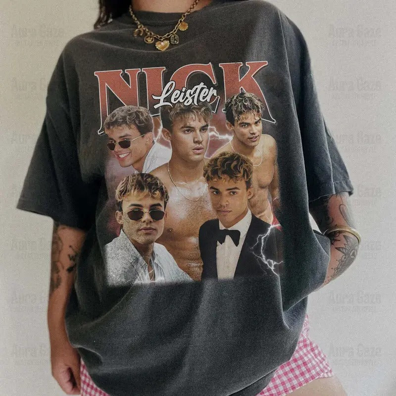 Nick Leister Comfort Colors Unisex Tshirt For Fan, My Fault London Movie 90s Retro Bootleg Shirt, Matthew Broome Fan...