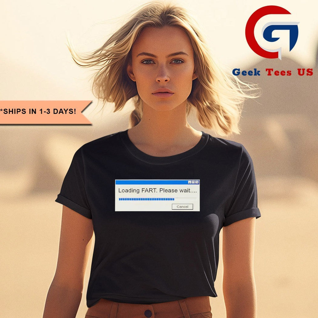 Nick Mullen Loading Fart Please Wait Windows shirt