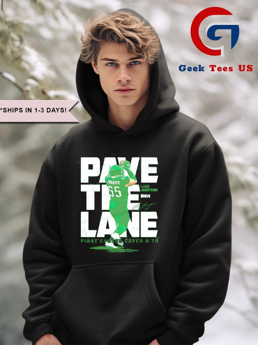 Nick Sirianni wearing Lane Johnson Philadelphia Pave The Lane signature shirt