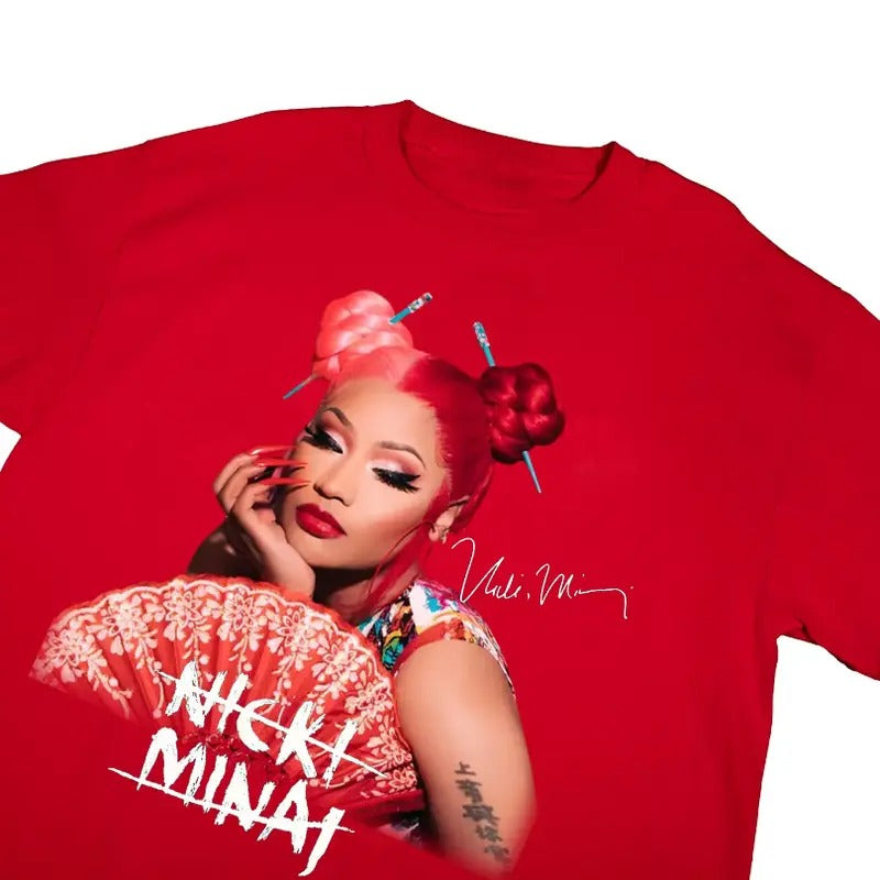 Nickii Hip Hop Minaj Gift For Fan Basic Red T-Shirt Hoodie, Sweatshirt | HypeDripTees.com