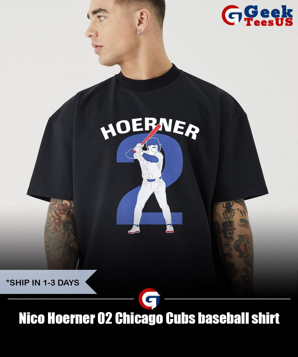 Nico Hoerner 02 Chicago Cubs baseball shirt