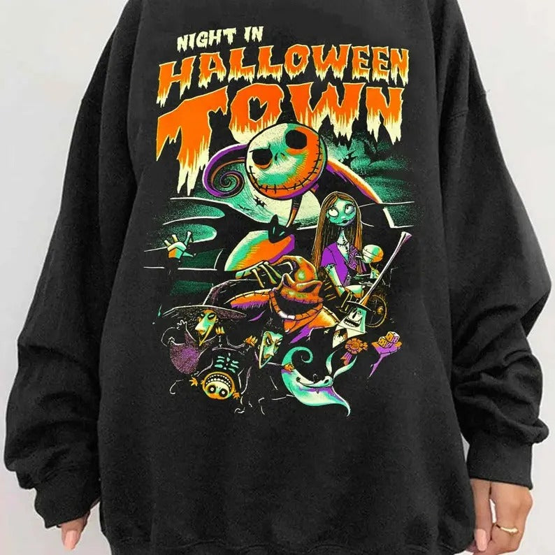 Nightmare Before Christmas Characters Shirt, Night In Halloween Town, Jack Skellington Oogie Boogie Bash, Halloween...