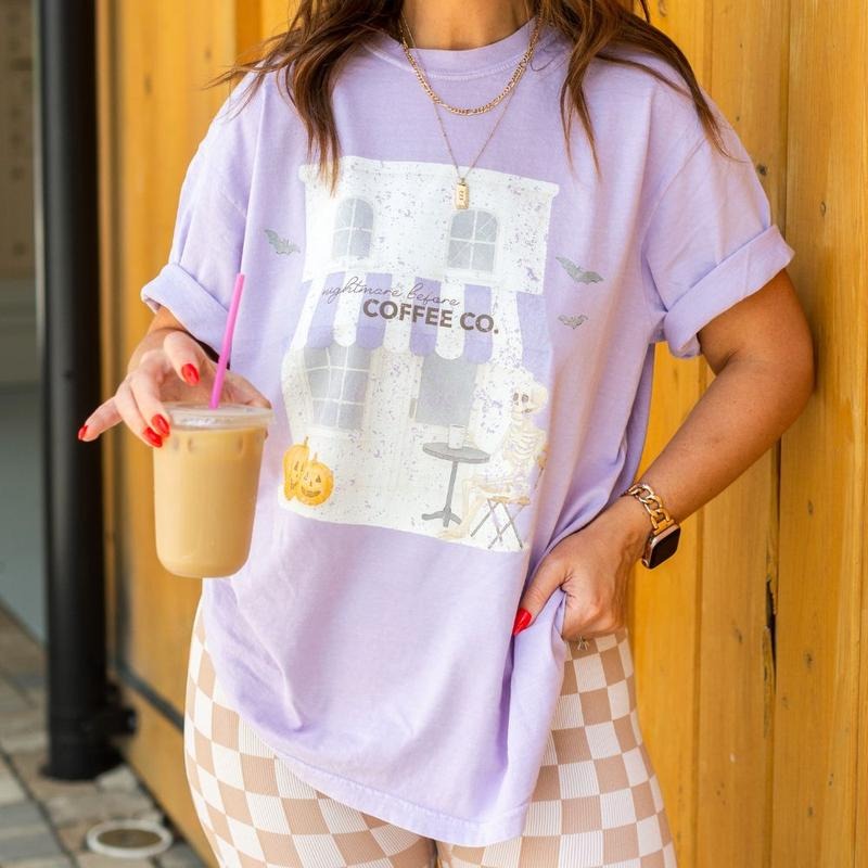 'Nightmare Before Coffee Co.' T-Shirt Hoodie, Sweatshirt | HypeDripTees.com
