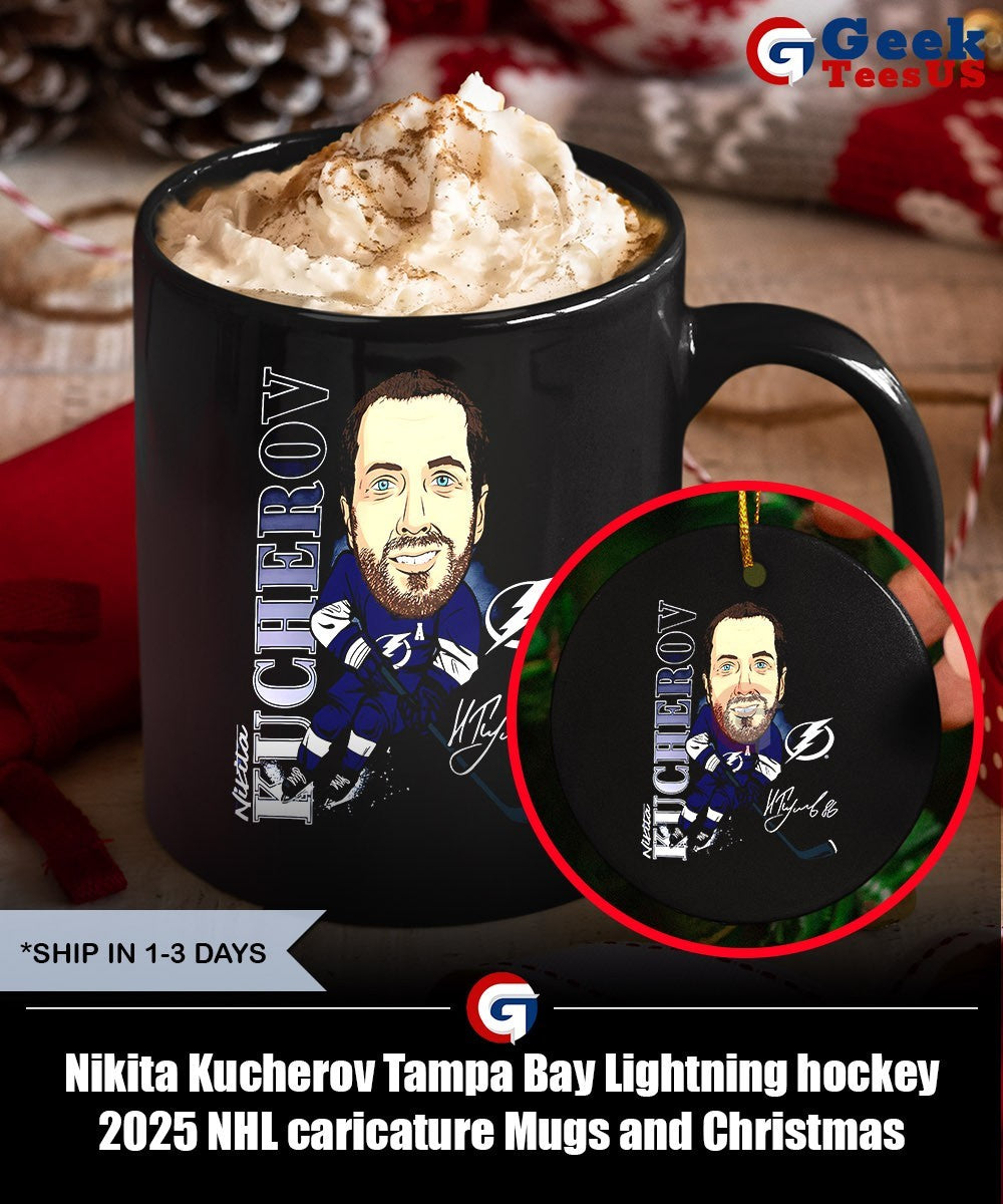 Nikita Kucherov Tampa Bay Lightning hockey 2025 NHL caricature shirt