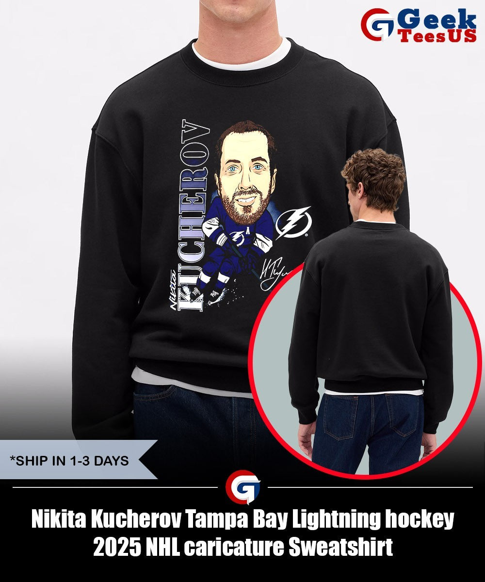 Nikita Kucherov Tampa Bay Lightning hockey 2025 NHL caricature shirt