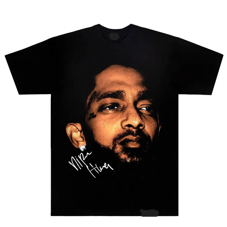 Nipseyyy Tee Hussle Graphic T-Shirt - Men's Cotton Tee - Classic Hoodie, Sweatshirt | HypeDripTees.com