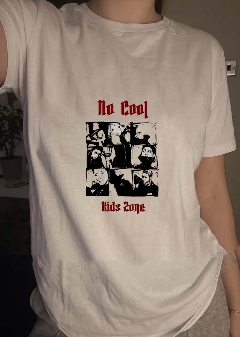 No Cool Kids Zone Photo Collage T-Shirt