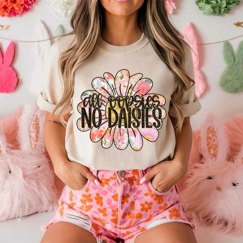 No Daisies DTF Transfers - THIS IS NOT A SHIRT Hoodie, Sweatshirt | HypeDripTees.com