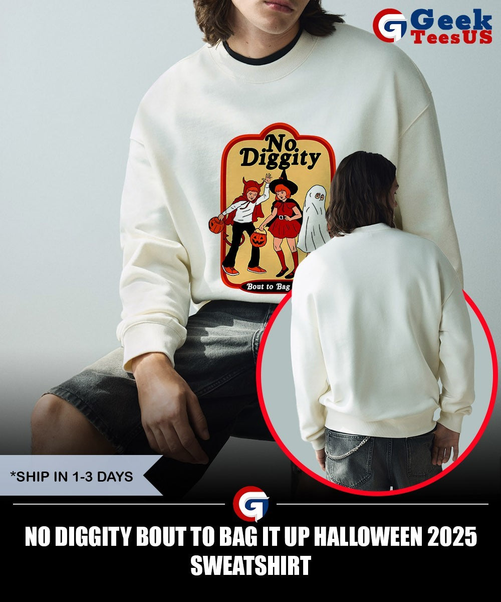 No Diggity bout to bag it up Halloween 2025 shirt