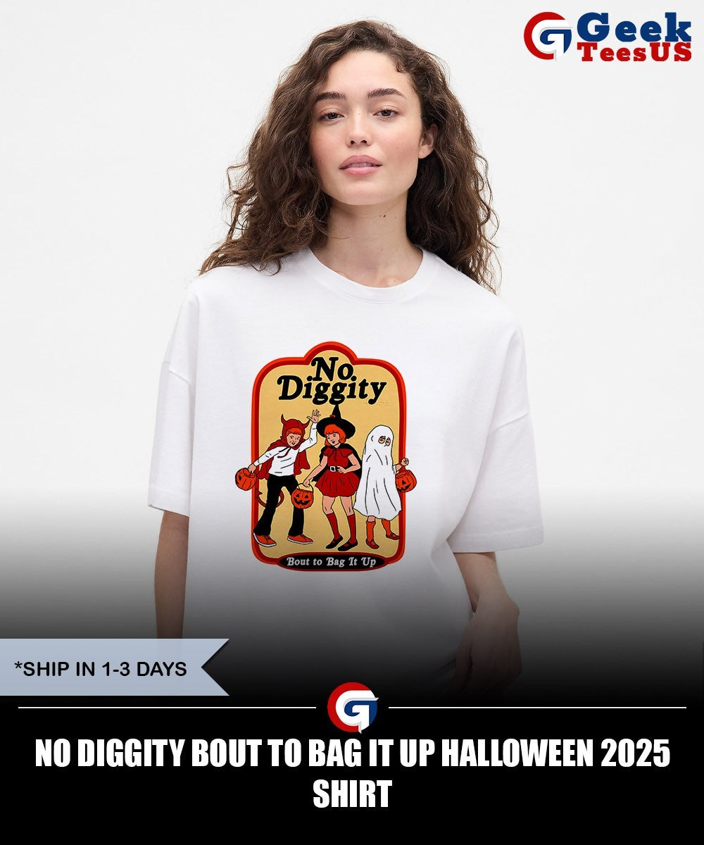 No Diggity bout to bag it up Halloween 2025 shirt