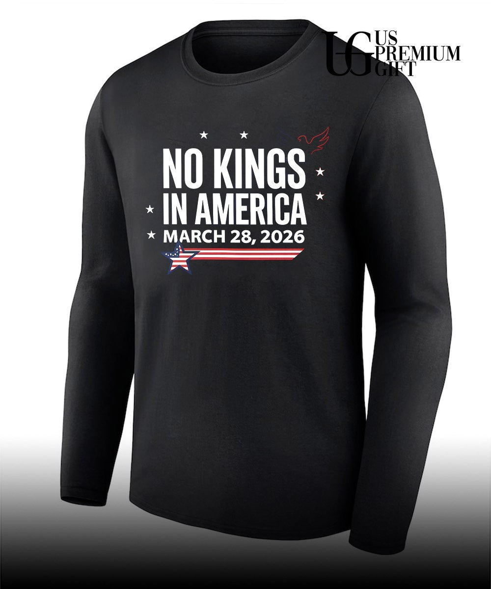 No Kings in America 2026 March 28 Protest shirt
