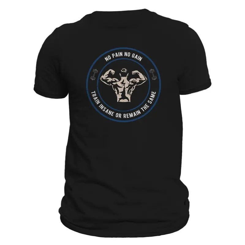 No Pain No Gain GYM Workout Men's T-Shirt Casual Classic Hoodie, Sweatshirt | HypeDripTees.com