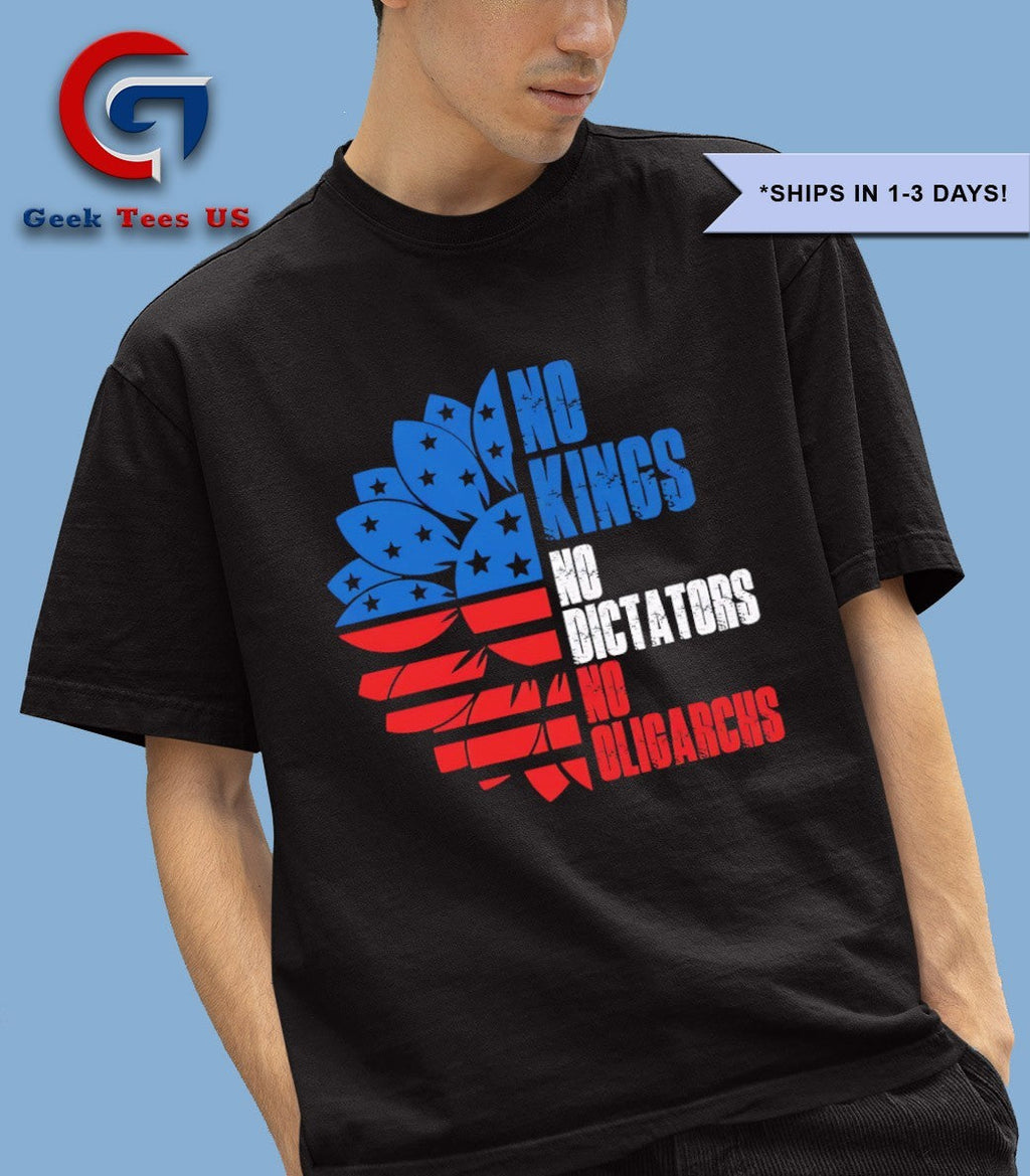 No kings no dictators no oligarchs Anti Trump shirt