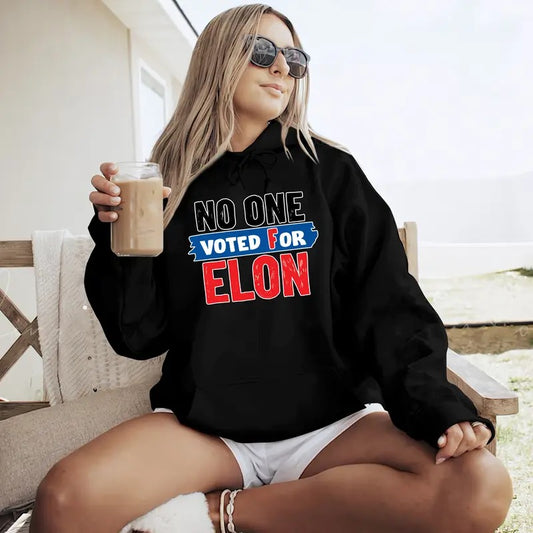 No one Voted For El.o.n shirt, Nobody elected E.lo.n sweatshirt, Anti El Mu.s.k Political Unisex Heavy Cotton Tee Democrat Liberal, Voted Hoodie