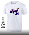 Nolan Ryan 34 Texas Rangers baseball bloody shirt