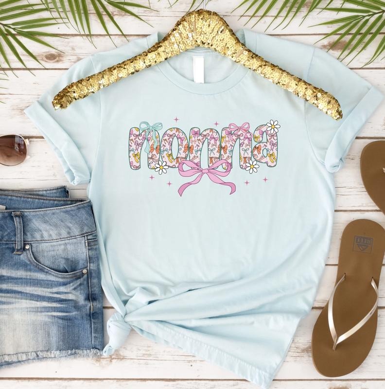 Nonna with Bows Tshirt Hoodie, Sweatshirt | HypeDripTees.com