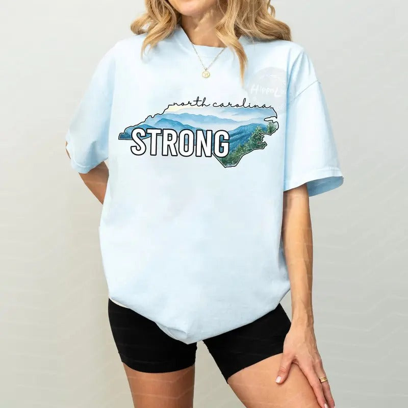 North Carolina Strong T-Shirt, Western NC Relief T-Shirt, Hurricane Relief Western NC, Hurricane Helene T-Shirt, Stay...