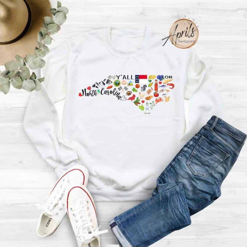 North Carolina Sweatshirt, North Carolina Hoodie, Trip Hoodie T-Shirts | HypeDripTees.com
