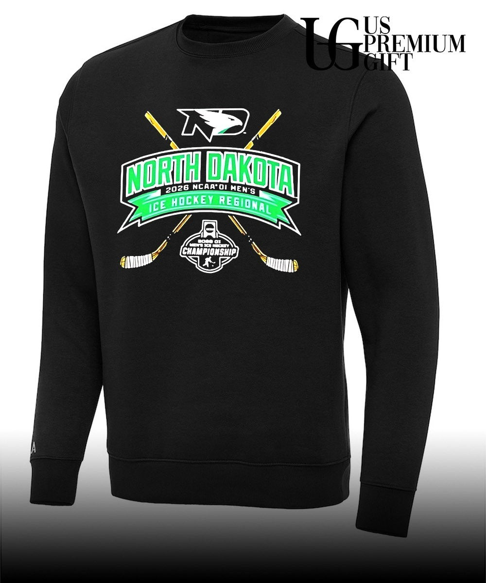 North Dakota Fighting Hawks 2026 NCAA DI Men’s Ice Hockey Regionals shirt