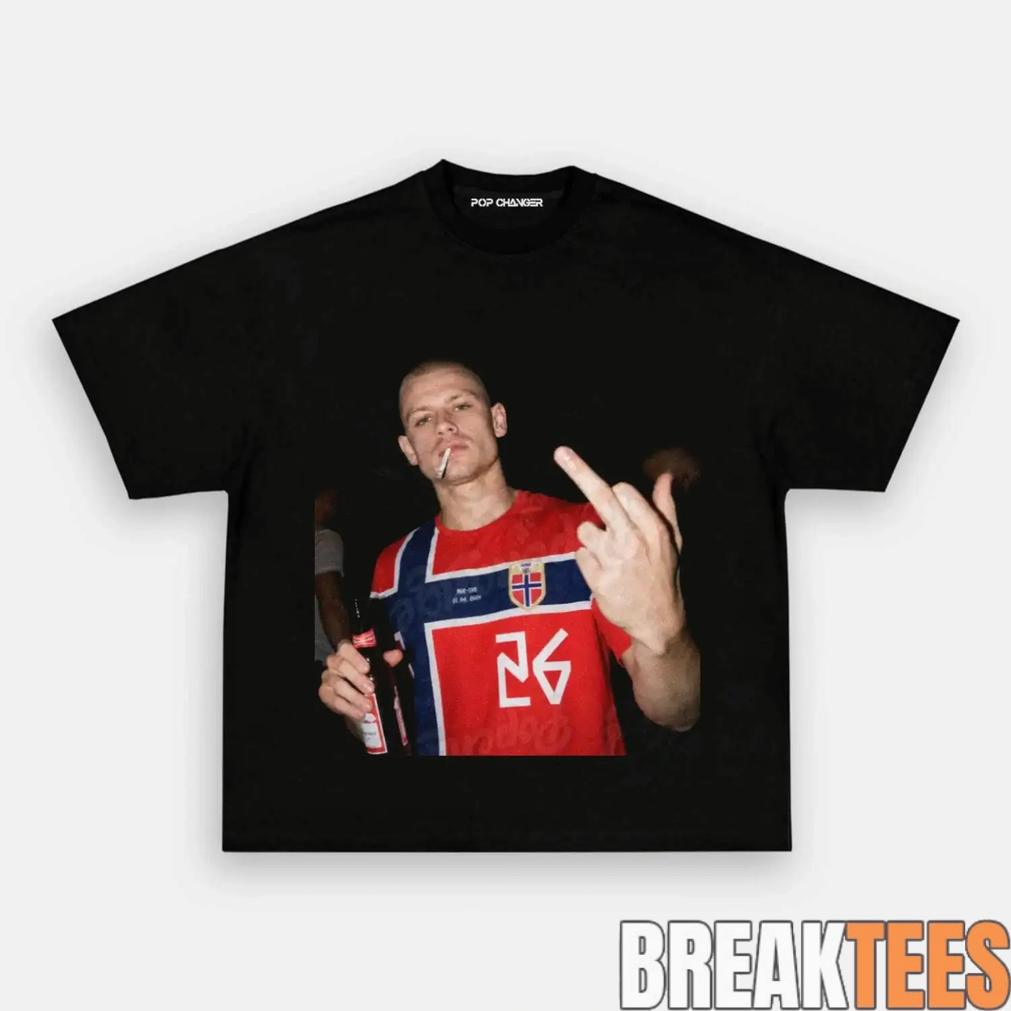 Norway Team Retro Scandinavian Football Fan Tee