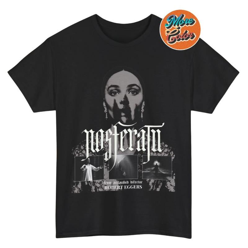 Nosferatu Movie Dracula Horror Vampire Gothic Style Silent Film Terror Icon Monster Old School Vintage Shirts, Cotton...