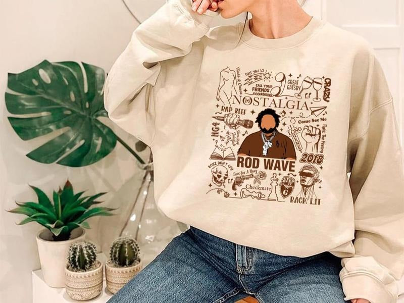 Nostalgia Tour Rod Wave Shirt Album Unisex Sweatshirt Hoodie | HypeDripTees.com