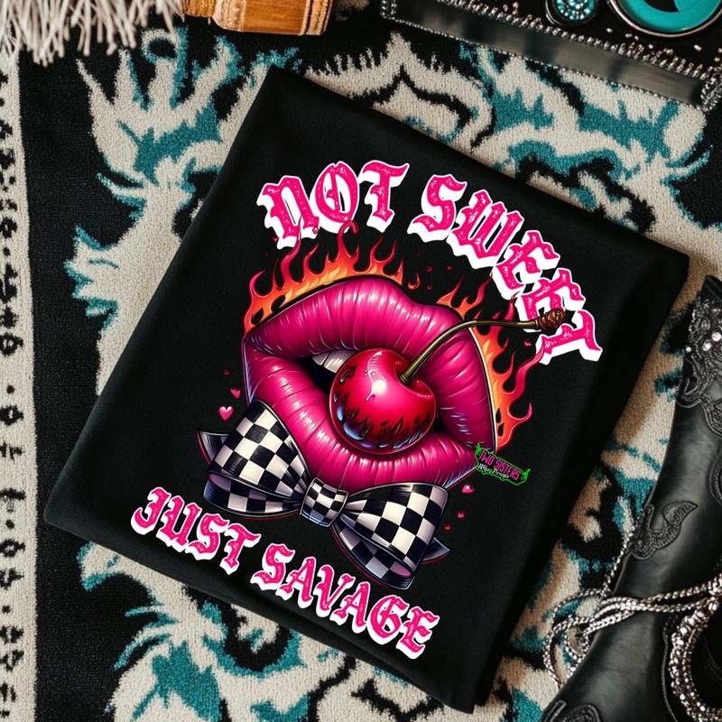 Not Sweet, Just Savage Sassy Graphic T-Shirt, Trendy Unisex Tee for Casual Wear, Gift for Her, Festival Top, Summer...
