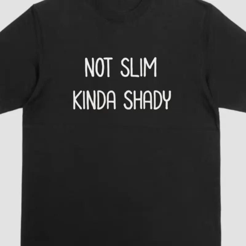 Not slim kinda shady short sleeve shirt. Cotton Menswear Hoodie, Sweatshirt | HypeDripTees.com