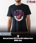 Now you know 2025 Play Offs Indiana Fever WNBA shirt