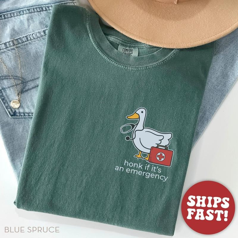 Nurse Shirt Funny, Silly Goose Nurse Shirt, ER Nurse TShirt, RN Nurse Shirt Hoodie, Sweatshirt | HypeDripTees.com