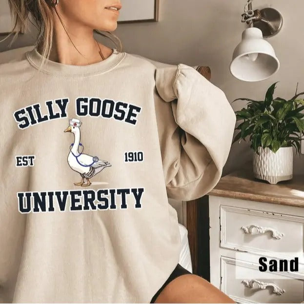 Nurse Silly Goose University Sweatshirt, Nursing Student Gift, Funny Nurse Shirts, RN, CNA, LPN Funny Healthcare Tee,...