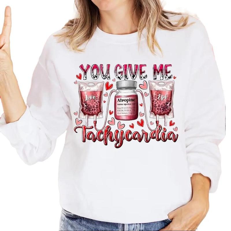 Nurse Valentine's Day Pharmacist Critical Care Rn Valentine Sweatshirt T-Shirts, Hoodie | HypeDripTees.com