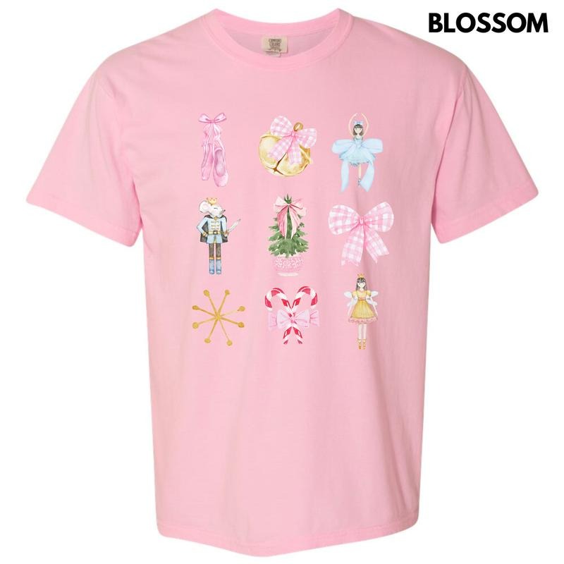 Nutcracker Ballet Bow Collage Comfort Colors T-Shirt 'NLB' Hoodie, Sweatshirt | HypeDripTees.com