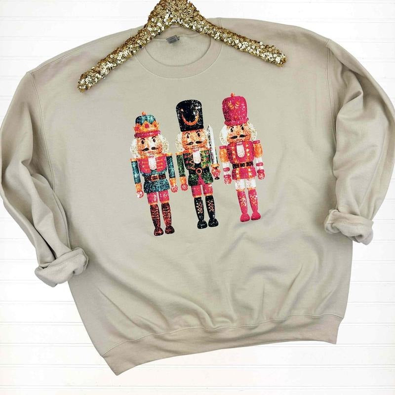 Nutcracker Faux Sequins Sweatshirt T-Shirts, Hoodie | HypeDripTees.com