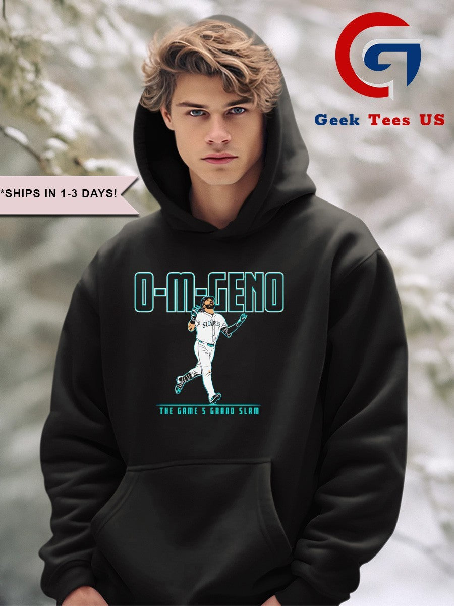 O M Geno the Game 5 Grand Slam Eugenio Suarez Seattle Mariners MLB 2025 shirt