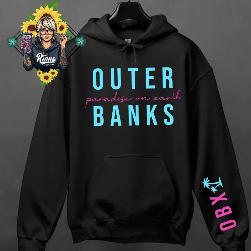 OBX Paradise On Earth Unisex Sized Comfortable Cozy Sweatshirt T-Shirts, Hoodie | HypeDripTees.com